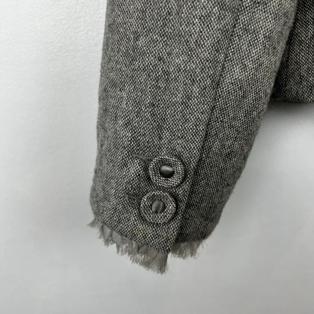 WHBM Suit Skirt Womens 6 8 Tweed 3 Button Gray Office Career Professional Read
